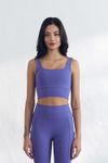 Cielcoco CLWT4041 Premium Athletic Women Seamless Support Sports Bra Top for Fitness and Everyday Comfort _Royal Blue _ Made in Korea